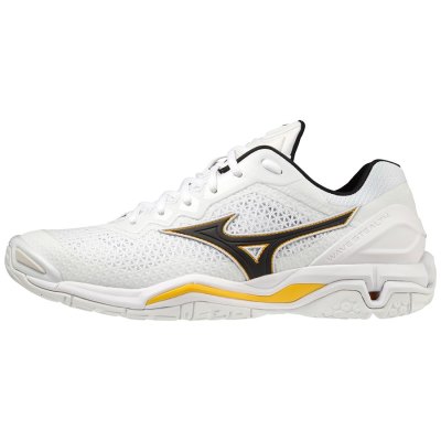 Zapatillas Balonmano Mizuno WAVE Stealth V Mujer Blancos - Chile M076SCXQLP